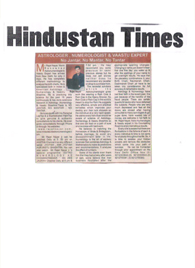 Hindustan Times – Rajat Nayar Astrologer